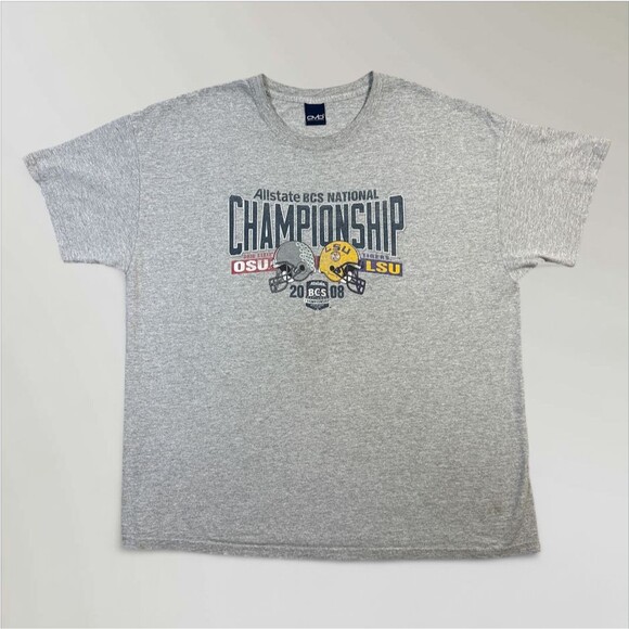 2008 LSU OSU Allstate BCS National Championship T-Shirt Y2K Mens 2XL read desc. - Picture 1 of 8